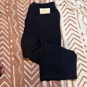 Womens Pleated High Rise Wide Leg Pants